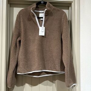 ASPEN Cinnamon Brown Quarter Zip Pullover